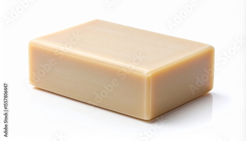 Single Handmade Soap Bar on White