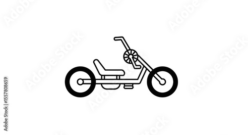 Outline of a three-wheeled pedal-powered tricycle for kids  