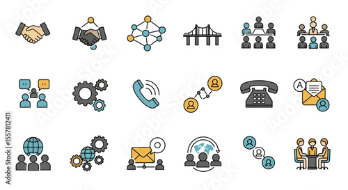 A vector icon set of religious and Christmas symbols, perfect for web and business design
