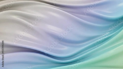 Looping abstract liquid waves in soft pastel colors