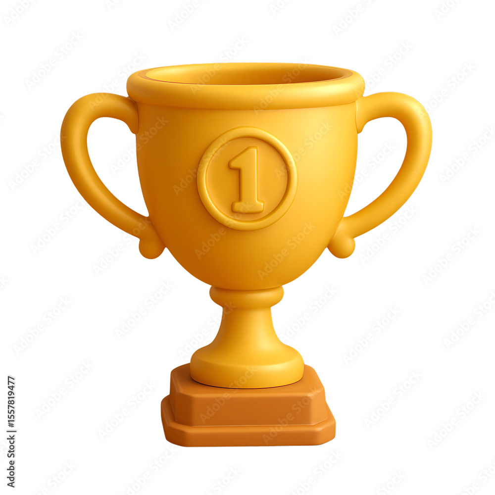 Golden Number One Trophy with Gleaming Finish Representing Victory Achievement Success in Competitions and Game Wins in a Festive Manner Golden Number One Trophy with Gleaming Finish Representing Victory Achievement Success in Competitions and Game Wins in a Festive Manner