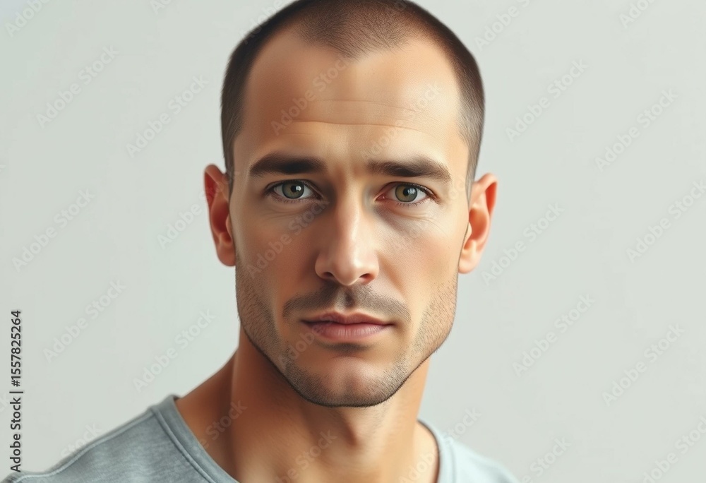 Fototapeta premium Neutral portrait of a male individual