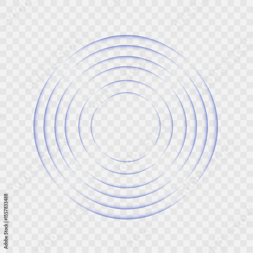 Wifi wave light effect. Png Radar sensor, beep technology, digital sign. Png Transparent neon circle symbol. wireless internet connection. Radar or sonar with wireless technology emitting 