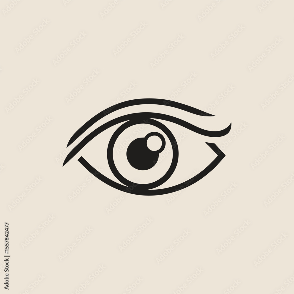 Obraz premium eye icon vector illustration