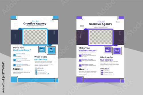 Corporate business flyer template design set, Creative and modern professional business flyer, New & simple a4 size flyer template, Professtional  business flyer layout.

