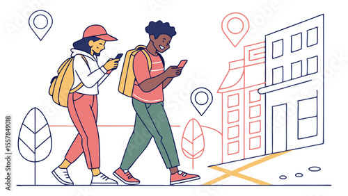 Urban Navigators: Young People Using Smartphones with GPS Pins for City Exploration and Directions
