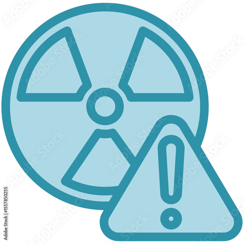 Exposure dual tone blue color, mini illustration icon. use for modern concept, print, UI, UX kit, web and app development. Vector related to risk management, business, finance.