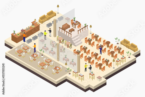 Isometric Coffee Shop