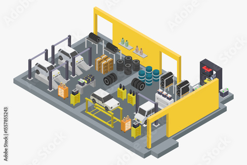 Car Workshop Garage Interior