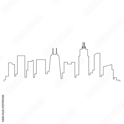 Chicago Skyline Outline
