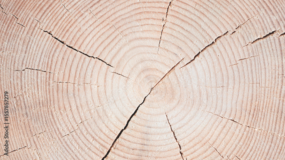 Obraz premium Large piece of wood with a hole in the middle. wood is split in half, with hole in the middle of the split. wood appears to be old