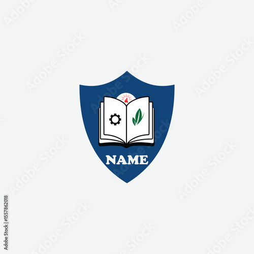 3554 educational logo school college university learning institute book academy organization