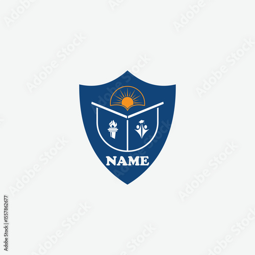 3580 educational logo school college university learning institute book academy organization