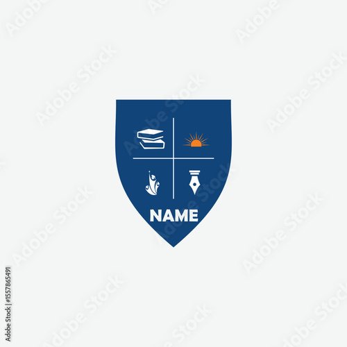 3599 educational logo school college university learning institute book academy organization