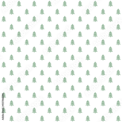 seamless pattern with trees
