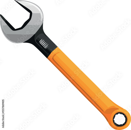 wrench and screwdriver - tool web icon	
