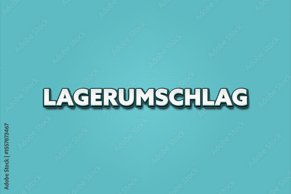 Lagerumschlag (inventory turnover) - A turquoise banner illustration with white text. Lagerumschlag (inventory turnover) - A turquoise banner illustration with white text.