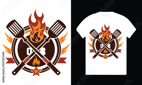 Vector Illustration of a Burning Fire Campfire Flame Graphic Art.