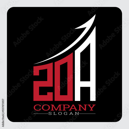 ZDA logo design, ZDA Company Logo Design Growth vector, ZDA Upward Arrow Business Success Logo vector, ZDA Corporate Branding Logo, ZDA simple and modern logo, ZDA business finance logo design, etc.