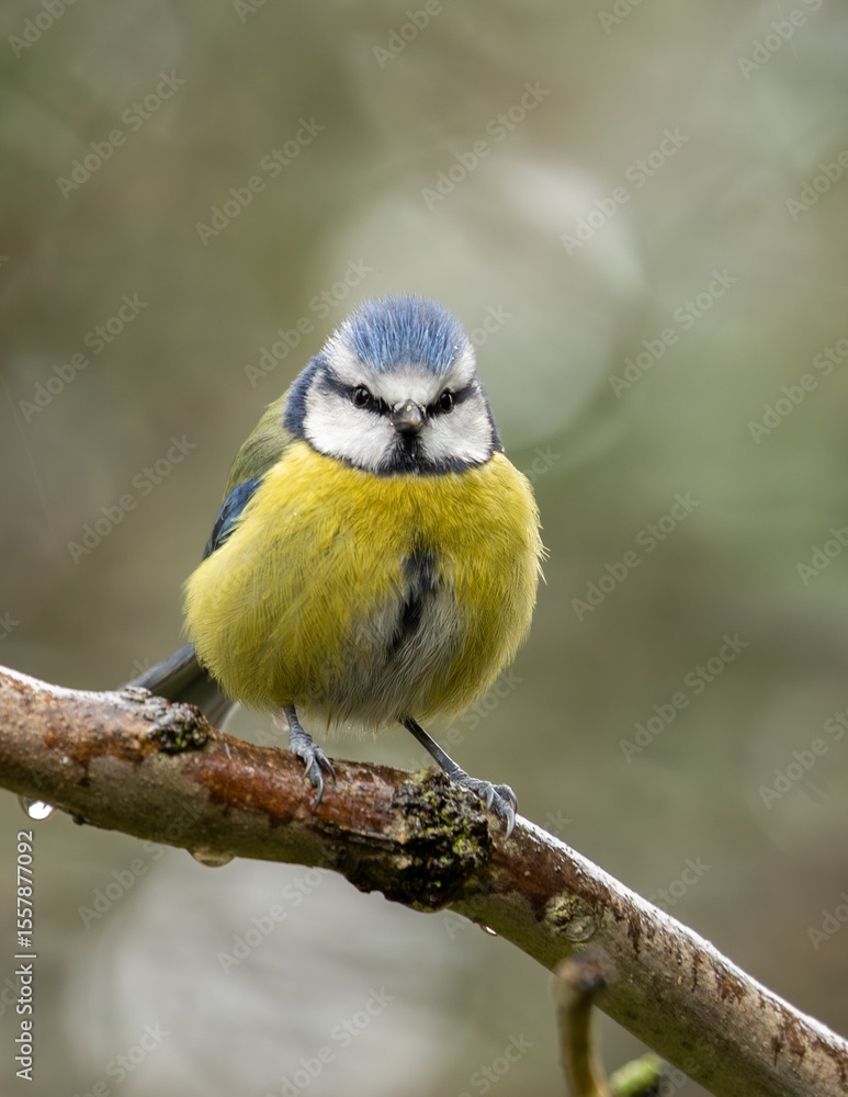 Blue Tit (Cyanistes caeruleus), common across Europe, spotted in Phoenix Park, Dublin. Blue Tit (Cyanistes caeruleus), common across Europe, spotted in Phoenix Park, Dublin.