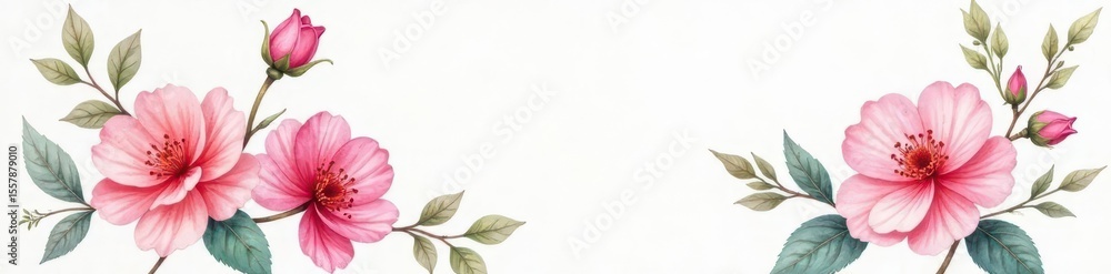 Obraz premium Delicate watercolor floral bouquet, soft hues on white , watercolor, flowers, beauty