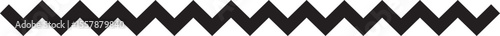 Alternating peaks and valleys make up this zigzag line with twenty triangular pairs in symmetrical flow.