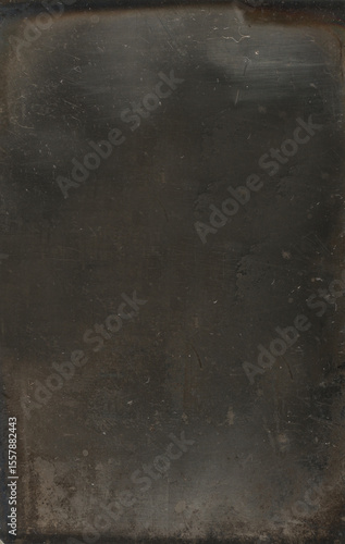 Old empty vintage daguerreotype photography for overlay. Grunge texture background image.