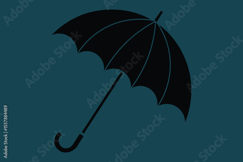 Cute umbrella cartoon flat vector for children’s illustration, seamless patterns, and product design elements
