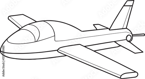 Unmanned aerial vehicle outline flying in sky for aviation themed vector