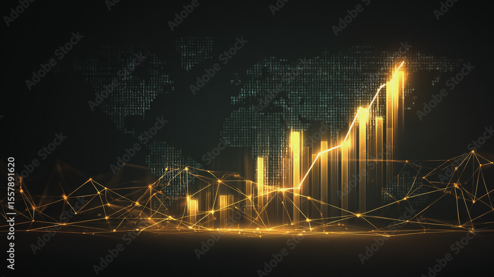 Abstract black background with Colorful charts and graphs with statistics to innovative analyze business potential and forecast future development of companies growth. Abstract black background with Colorful charts and graphs with statistics to innovative analyze business potential and forecast future development of companies growth.