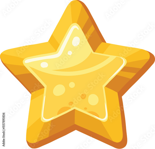 Golden game button. Cartoon gold stone frames and buttons, gravel rock gambling plates, golden rock stones signs flat vector illustration. Stone buttons on white