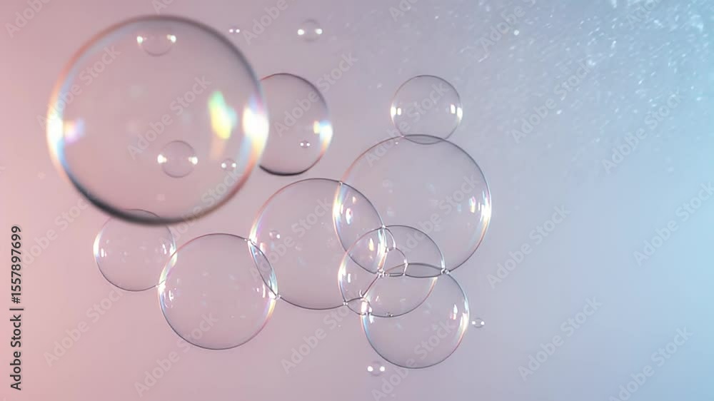 Transparent Soap Bubbles Floating Against A Pink And Blue Gradient Background Showing Soft Reflections Transparent Soap Bubbles Floating Against A Pink And Blue Gradient Background Showing Soft Reflections