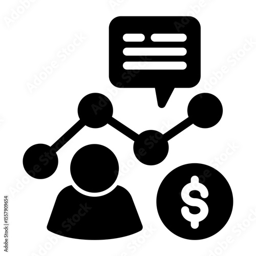 Professional Financial Consultant Advice Icon from Financial Services Collection (Solid Lineal style)