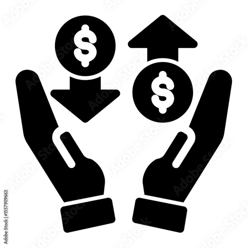 Credit Union Membership and Finance Icon from Financial Services Collection (Solid Lineal style)