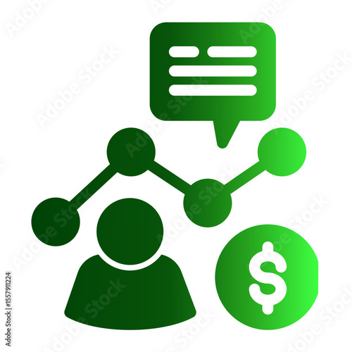 Professional Financial Consultant Advice Icon from Financial Services Collection (Solid Gradient style)