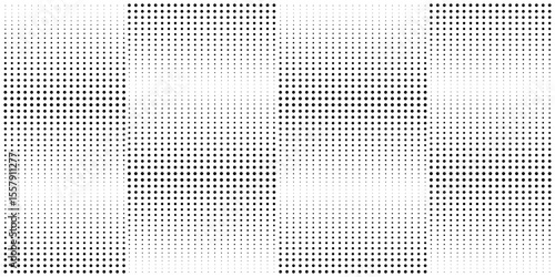 Dynamic dotted pattern. Background with halftone gradient effect. Polka dot abstract geometric print. Minimal decorative design. Vector graphic illustration.