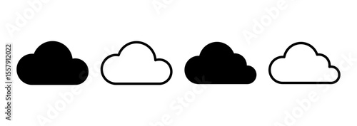 Cloud icon logo design. cloud sign and symbol