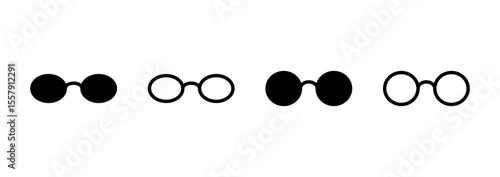 Glasses icon logo design. Glasses sign and symbol