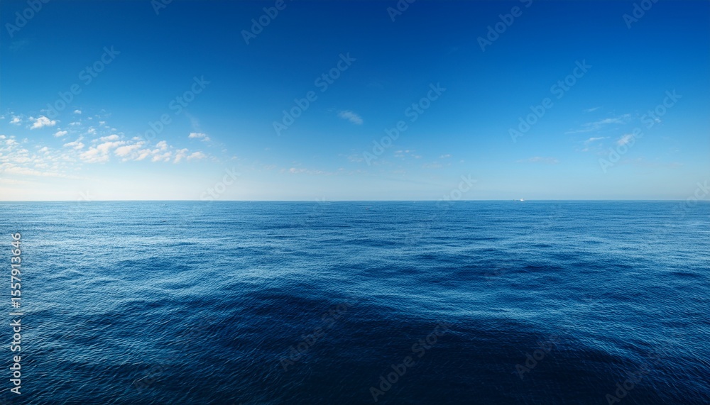 Fototapeta premium the ocean is calm and the sky is clear