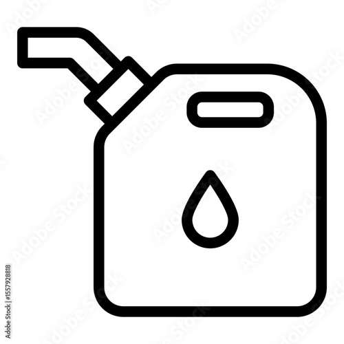 Gasoline icon. Vector line icon