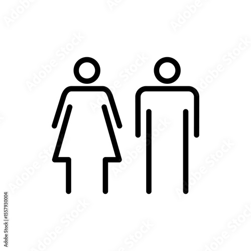 Man and symbol for apps and websites icon vector. male and female sign and symbol. Girls and boys