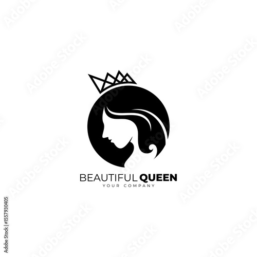 The logo of the queen and the crown she wears forms a circle