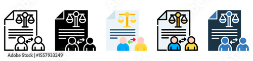 Power Attorney icon multiple style 