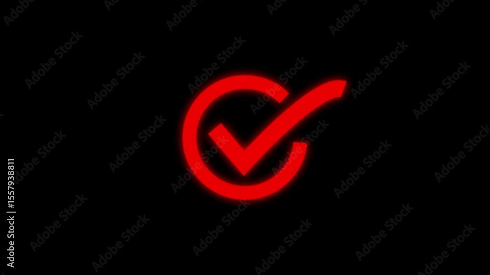 bold, neon green check mark enclosed in a circular outline on a black background. This symbol represents approval, completion, confirmation, success, or correctness in a modern design style. bold, neon green check mark enclosed in a circular outline on a black background. This symbol represents approval, completion, confirmation, success, or correctness in a modern design style.