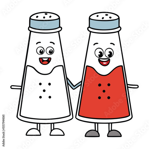 A simple salt-and-pepper shaker set with clear glass bodies and stainless steel lids, perfect for neatly seasoning meals while adding a classic touch to your table.
