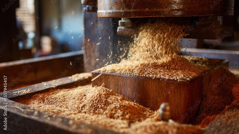 Grain grinding machine processing Grain grinding machine processing