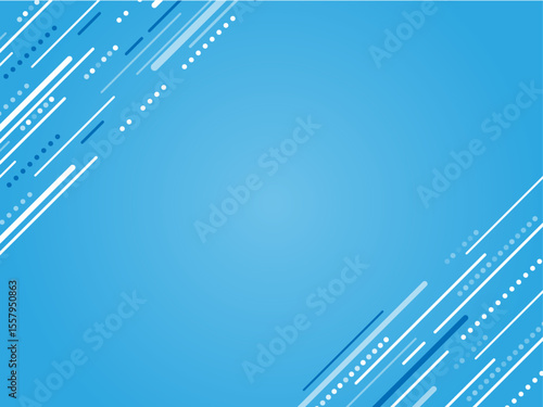 青色のラインのビジネスイメージ素材