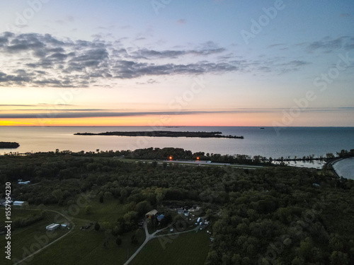 Lake Erie Island at Dusk