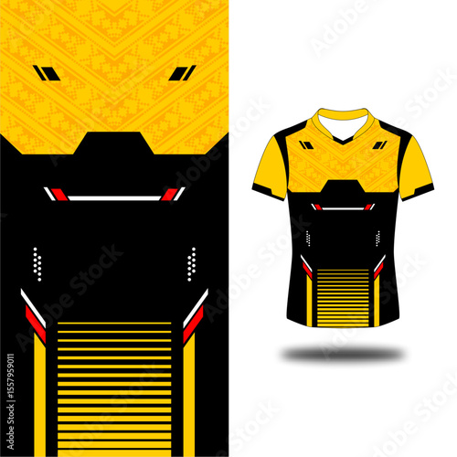 kit sport yellow pattern design
