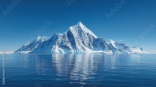 Wallpaper Mural Snowy mountain range reflecting on a calm sea. Torontodigital.ca